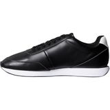 Calvin Klein Retro Runner Ess Lth Siyah Sneaker, 45, YM0YM01355, Black/Bright White, Erkek