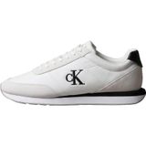 Calvin Klein RETRO RUNNER ESS MIX MAT Erkek Spor Ayakkabı Black/Bright White 40
