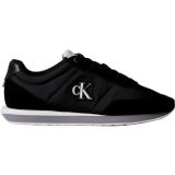 Calvin Klein Retro Runner Ess Mix Mat Erkek Spor Ayakkabı, Black/Stormfront/Vaporous White, 42