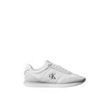 Calvin Klein Retro Runner Ess Mix Mat Erkek Spor Ayakkabı, Triple Bright White, 40