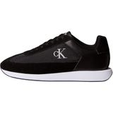 Calvin Klein Retro Runner Lace Up Nyl Sue Kadın Spor Ayakkabı, Black/Bright White, 36