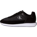 Calvin Klein Retro Runner Lace Up Nyl Sue Kadın Spor Ayakkabı, Black/Bright White, 37