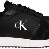 Calvin Klein retro runner sock lace up ny-su Erkek Ayakkabı Black/Bright White 44 EU Narrow