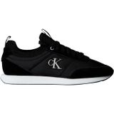 Calvin Klein Retro Runner Sock Laceup Mix Erkek Spor Ayakkabı, Ck Black, 44
