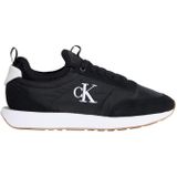 Calvin Klein RETRO RUNNER SOCK LACEUP MIX Kadın Spor Ayakkabı, Black/Bright White, 37