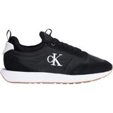 Calvin Klein RETRO RUNNER SOCK LACEUP MIX Kadın Spor Ayakkabı, Black/Bright White, 39