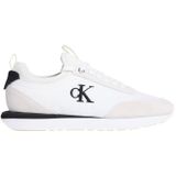 Calvin Klein RETRO RUNNER SOCK LACEUP MIX Kadın Spor Ayakkabı, Bright White/Black/Marshmallow, 36