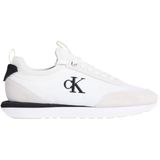 Calvin Klein RETRO RUNNER SOCK LACEUP MIX Kadın Spor Ayakkabı, Bright White/Black/Marshmallow, 40