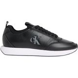 Calvin Klein RETRO RUNNR SOCK PATCH LTH Kadın Spor Ayakkabı, Ck Black, 36