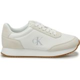 Calvin Klein RUNNER LACEUP LOW MIX MG Krem Kadın Sneaker - Bej
