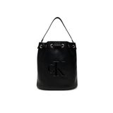 Calvin Klein Sandi Bucket Deri Omuz Çantası, Standart, 5003298636, Siyah, Kadın