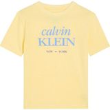 Calvin Klein Sarı Erkek Çocuk Baskılı T-Shirt LVCKSJA07BZA0 - Krem - 16 Yaş