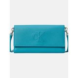 Calvin Klein Sculpted Long Fold Strap Kadın Yeşil Cüzdan LV04K1006G-XT6 - OS