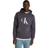 Calvin Klein Seasonal Monologo Regular Siyah Hoodie Erkek Sweatshirt