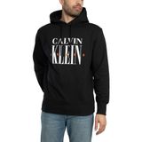 Calvin Klein serif font graphic hoodie Erkek Sweatshirt Ck Black L