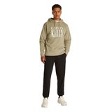 Calvin Klein SERIF FONT GRAPHIC HOODIE Erkek Sweatshirt, Kahverengi, S