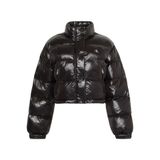 Calvin Klein Shine Crop Puffer Jacket Kadın Ceket, Siyah, M
