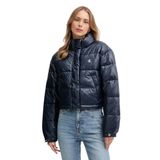 Calvin Klein Shine Crop Puffer Jacket Kadın Ceket, Siyah, S