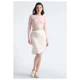 Calvin Klein Side Gathering Skirt Etek - 001-Beyaz