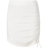 Calvin Klein SIDE GATHERING SKIRT Kadın Etek, Beyaz, S