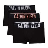 Calvin Klein Siyah 3'lü Boxer, S, 000NB3608A, B- PP PUNCH, WHITE, MOONL JADE LGS, erkek