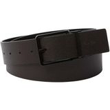 Calvin Klein Siyah Deri Kemer 100 cm, 100 cm, LV04D7118G, Black/CK Dark Brown/Matte Black, erkek