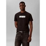 Calvin Klein Siyah Erkek Bisiklet Yaka Baskılı T-Shirt LV04LG811GUB1_SS 30S Eu Spw Mtl St