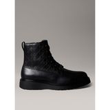 Calvin Klein Siyah Erkek Bot COMBAT ESS LACE UP ZIP BOOT AOP