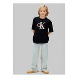Calvin Klein Siyah Erkek Çocuk Baskılı T-Shirt LVCKSJA03BBEH