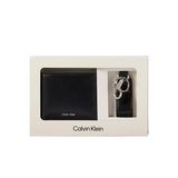 Calvin Klein Siyah Erkek Cüzdan-Anahtarlık Takımı RAISED BILLFOLD + KEY FOB