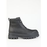 Calvin Klein Siyah Erkek Deri Bot LUGGED BOOT LACEUP REBELLIOUS
