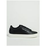 Calvin Klein Siyah Erkek Deri Sneaker CLASSIC CUPSOLE LACEUP LTH