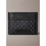 Calvin Klein Siyah Erkek Kartlık EMBLEM AOP COATED EW CARD CASE