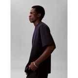 Calvin Klein Siyah Erkek Logo Baskılı T-Shirt LV04LD224GCEF_SS Rlxd 16S Embrd Twı - Mavi - XL