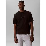 Calvin Klein Siyah Erkek Normal Logo Baskılı T-Shirt LV00NM3021UB1