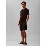 Calvin Klein Siyah Erkek Polo T-Shirt LV04LE255GUB1_SS Supıma Zıp Polo