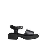 Calvin Klein Siyah Kadın Deri Sandalet CHUNKY SANDAL LTH MG