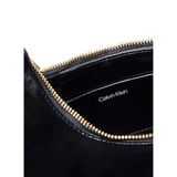 Calvin Klein Siyah Kadın Omuz Çantası FOIL LOGO GLOSSY CONV SHOULDER B