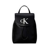 Calvin Klein Siyah Kadın Sırt Çantası BOLD CK FLAP MINI BACKPACK