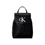 Calvin Klein Siyah Kadın Sırt Çantası BOLD CK FLAP MINI BACKPACK