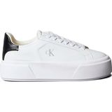 Calvin Klein Siyah Kadın Sneaker Flatform Lace Up Lth - Beyaz