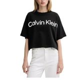 Calvin Klein Siyah Logo Baskılı T-Shirt, L, LV044C903GUB1, SİYAH, Kadın