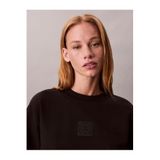 Calvin Klein Siyah Premium Terry Emblem Logo Sweatshirt, M, LV044D203GUB1, SİYAH, kadın