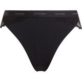 Calvin Klein Siyah Tanga Külot - Dantel Detaylı, XS, 000QF7979EUB1, SİYAH, kadın