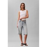 Calvin Klein Sl Monogram Rib Tank Kolsuz T-Shirt, M, TYC8F9613395FF70C1BEE1600, Beyaz, Kadın