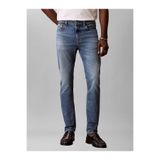 Calvin Klein Slim Fit Düğme Kapamalı Dar Paça Günlük Mavi Jeans, 29, LV04RF742G, BLUE TIDE, Erkek