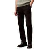 Calvin Klein slim refined cotton stretch trou Erkek Pantolon black 3238