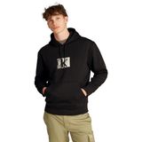 Calvin Klein SMALL CK BOX HOODIE Erkek Sweatshirt, Siyah, S
