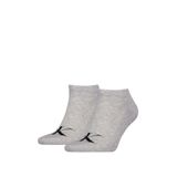 Calvin Klein Socks Erkek organik pamuk monogram çeyrek çorap (2'li paket), Açık gri melanj, 39-42
