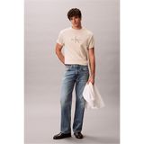 Calvin Klein Ss 16S Elevated Mono Erkek Bisiklet Yaka T-Shirt Bej